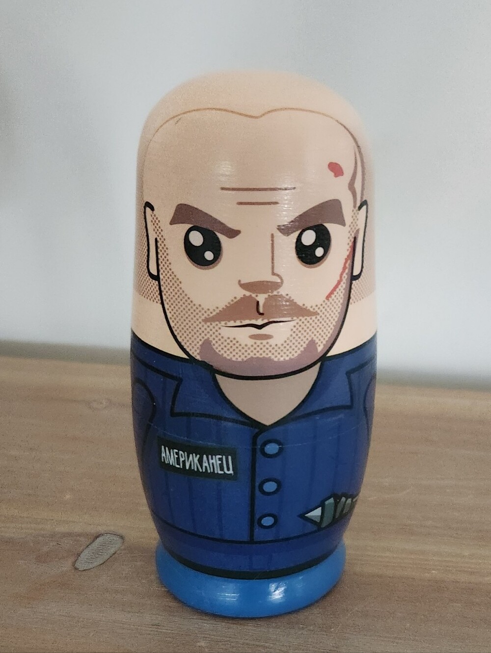 📺 Stranger Things Wooden Nesting Dolls Set | Hawkins Crew Collectible Netflix - Picture 11 of 11